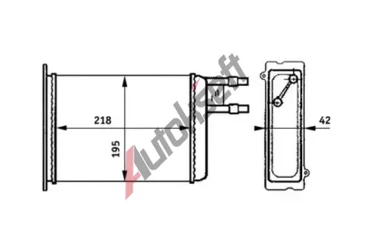 MAHLE Vmnk tepla vnitnho vytpn MAO AH 147 000S, AH 147 000S
