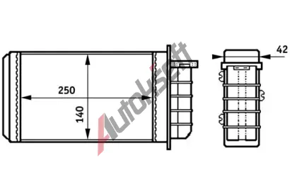 MAHLE Vmnk tepla vnitnho vytpn MAO AH 148 000S, AH 148 000S