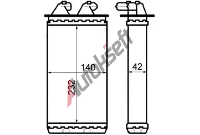 MAHLE Vmnk tepla vnitnho vytpn MAO AH 149 000S, AH 149 000S