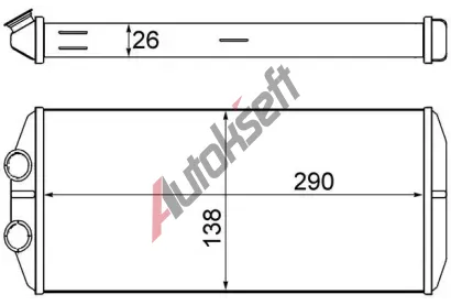 MAHLE Vmnk tepla vnitnho vytpn MAO AH 15 000S, AH 15 000S