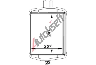 MAHLE Výměník tepla vnitřního vytápění MAO AH 152 000S, AH 152 000S MAHLE Výměník tepla vnitřního vytápění MAO AH 152 000S, AH 152 000S