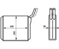 Vmnk tepla vnitnho vytpn MAHLE ‐ MAO AH 153 000S