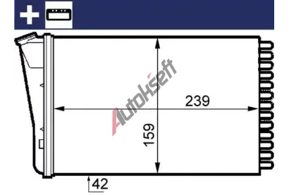 MAHLE V�m�n�k tepla vnit�n�ho vyt�p�n� MAO AH 155 000S, AH 155 000S