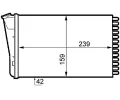 MAHLE V�m�n�k tepla vnit�n�ho vyt�p�n� MAO AH 155 000S, AH 155 000S