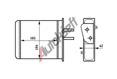 MAHLE Vmnk tepla vnitnho vytpn MAO AH 159 000S, AH 159 000S