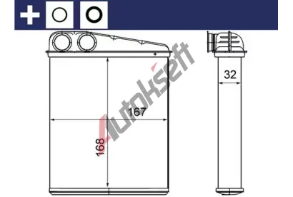 MAHLE Vmnk tepla vnitnho vytpn MAO AH 16 000S, AH 16 000S