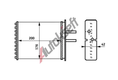 MAHLE Vmnk tepla vnitnho vytpn MAO AH 161 000S, AH 161 000S
