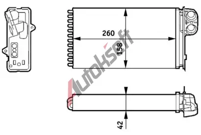 MAHLE Vmnk tepla vnitnho vytpn MAO AH 162 000S, AH 162 000S