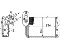 MAHLE Vmnk tepla vnitnho vytpn MAO AH 164 000S, AH 164 000S