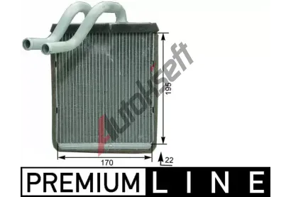 MAHLE Vmnk tepla vnitnho vytpn MAO AH 179 000P, AH 179 000P