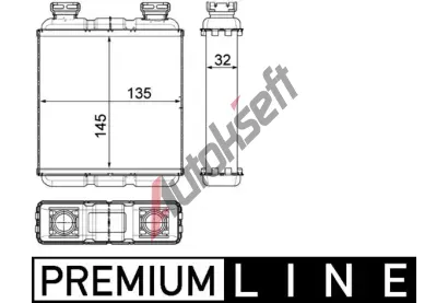 MAHLE Vmnk tepla vnitnho vytpn MAO AH 188 000P, AH 188 000P