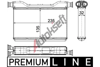 MAHLE V�m�n�k tepla vnit�n�ho vyt�p�n� MAO AH 189 000P, AH 189 000P