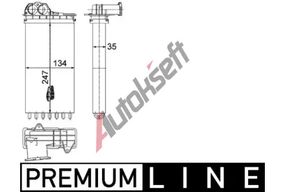 MAHLE Vmnk tepla vnitnho vytpn MAO AH 194 000P, AH 194 000P