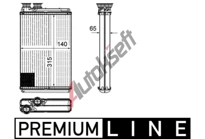 MAHLE Vmnk tepla vnitnho vytpn MAO AH 195 000P, AH 195 000P