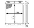 MAHLE Vmnk tepla vnitnho vytpn MAO AH 21 000S, AH 21 000S