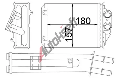MAHLE Vmnk tepla vnitnho vytpn MAO AH 213 000S, AH 213 000S