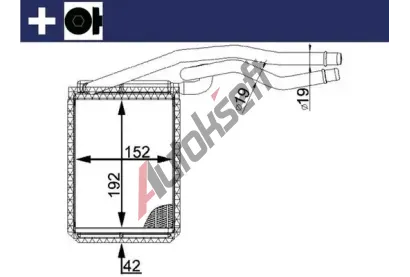 MAHLE Vmnk tepla vnitnho vytpn MAO AH 22 000S, AH 22 000S