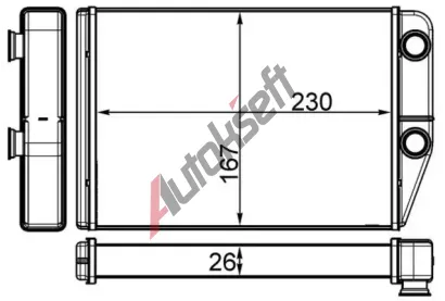 MAHLE Výměník tepla vnitřního vytápění MAO AH 225 000S, AH 225 000S MAHLE Výměník tepla vnitřního vytápění MAO AH 225 000S, AH 225 000S