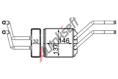 MAHLE Vmnk tepla vnitnho vytpn MAO AH 226 000S, AH 226 000S