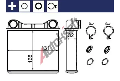 MAHLE Vmnk tepla vnitnho vytpn MAO AH 238 000S, AH 238 000S