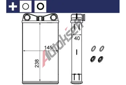 MAHLE Vmnk tepla vnitnho vytpn MAO AH 239 000S, AH 239 000S