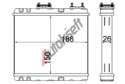MAHLE Vmnk tepla vnitnho vytpn MAO AH 247 000S, AH 247 000S