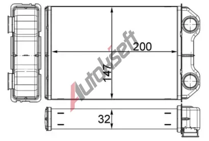 MAHLE Vmnk tepla vnitnho vytpn MAO AH 251 000S, AH 251 000S