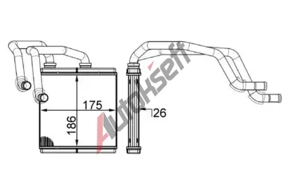 MAHLE Výměník tepla vnitřního vytápění MAO AH 255 000S, AH 255 000S MAHLE Výměník tepla vnitřního vytápění MAO AH 255 000S, AH 255 000S