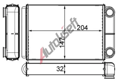 MAHLE Výměník tepla vnitřního vytápění MAO AH 258 000S, AH 258 000S MAHLE Výměník tepla vnitřního vytápění MAO AH 258 000S, AH 258 000S