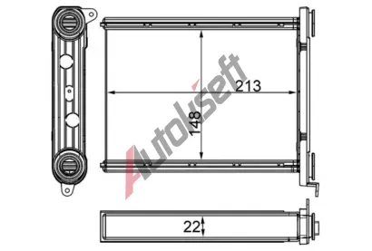 MAHLE Vmnk tepla vnitnho vytpn MAO AH 259 000S, AH 259 000S