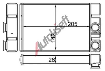 MAHLE Vmnk tepla vnitnho vytpn MAO AH 260 000S, AH 260 000S