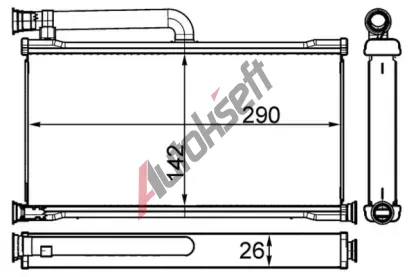 MAHLE Vmnk tepla vnitnho vytpn MAO AH 261 000S, AH 261 000S