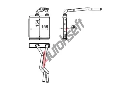 MAHLE V�m�n�k tepla vnit�n�ho vyt�p�n� MAO AH 267 000S, AH 267 000S