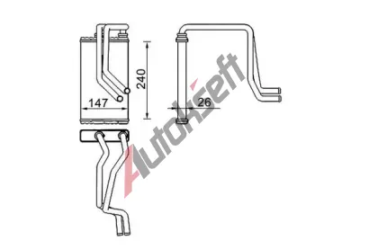 MAHLE Vmnk tepla vnitnho vytpn MAO AH 271 000S, AH 271 000S