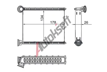 MAHLE Vmnk tepla vnitnho vytpn MAO AH 272 000S, AH 272 000S