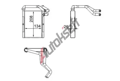 MAHLE Vmnk tepla vnitnho vytpn MAO AH 273 000S, AH 273 000S