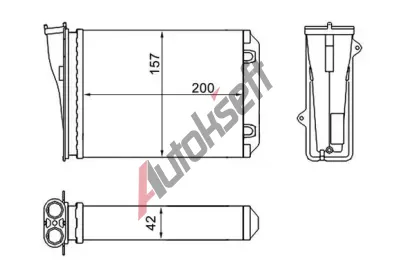 MAHLE Vmnk tepla vnitnho vytpn MAO AH 274 000S, AH 274 000S