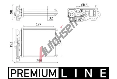 MAHLE Vmnk tepla vnitnho vytpn MAO AH 38 000P, AH 38 000P