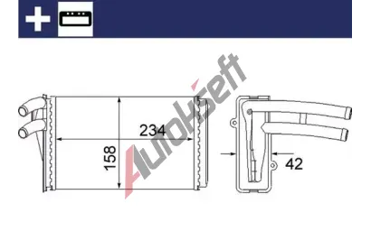 MAHLE Vmnk tepla vnitnho vytpn MAO AH 54 000S, AH 54 000S