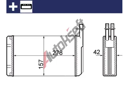 MAHLE Vmnk tepla vnitnho vytpn MAO AH 68 000S, AH 68 000S