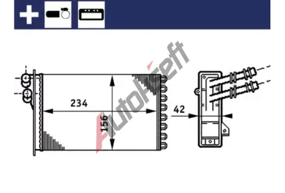 MAHLE Vmnk tepla vnitnho vytpn MAO AH 72 000S, AH 72 000S