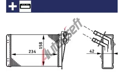 MAHLE Vmnk tepla vnitnho vytpn MAO AH 73 000S, AH 73 000S