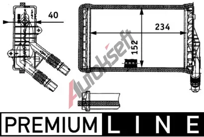 MAHLE Vmnk tepla vnitnho vytpn MAO AH 85 000P, AH 85 000P