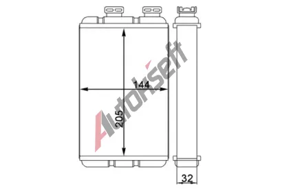 MAHLE Vmnk tepla vnitnho vytpn MAO AH 86 000S, AH 86 000S