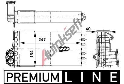 MAHLE Vmnk tepla vnitnho vytpn MAO AH 88 000P, AH 88 000P