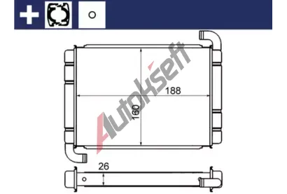 MAHLE Vmnk tepla vnitnho vytpn MAO AH 9 000S, AH 9 000S