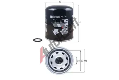 MAHLE Vysouec patrona vzduchu - pneumatick systm MAO AL 26, AL 26