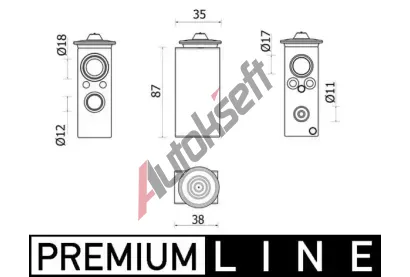 MAHLE Expanzn ventil klimatizace MAO AVE 146 000P, AVE 146 000P