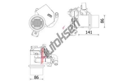 MAHLE Chladič recirkulace spalin MAO CE 14 000P, CE 14 000P MAHLE Chladič recirkulace spalin MAO CE 14 000P, CE 14 000P