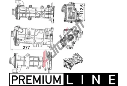 MAHLE Chladič recirkulace spalin MAO CE 23 000P, CE 23 000P MAHLE Chladič recirkulace spalin MAO CE 23 000P, CE 23 000P